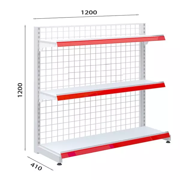Kệ siêu thị đơn 1200 x 1200